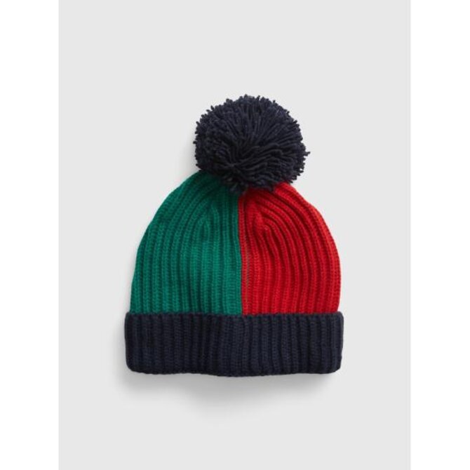 Dětská čepice s bambulí Vícebarevný, L/XL
