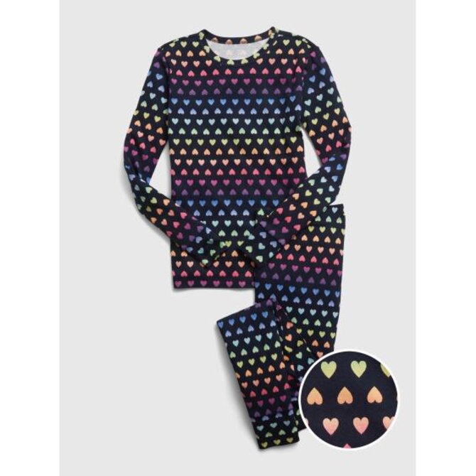 Dětské pyžamo se srdíčky Modrá, 4