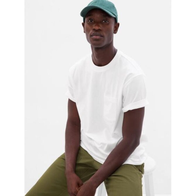 Tričko s kapsičkou Bílá, XS