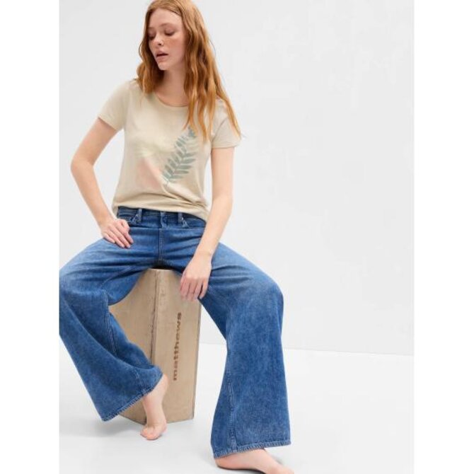 Tričko s potiskem Béžová, XXS