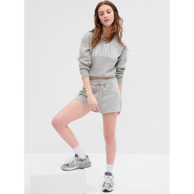 Teplákové kraťasy s logem Šedá, XXL