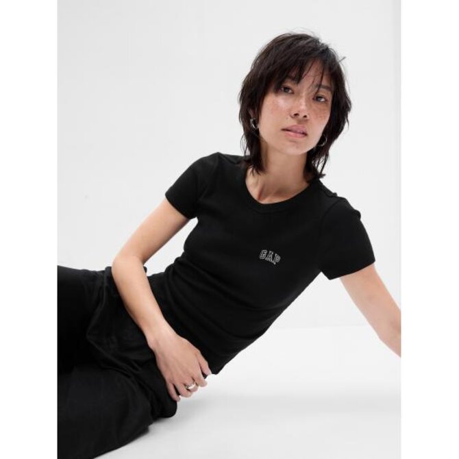 Tričko s logem Černá, XXS