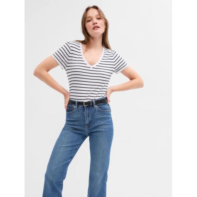 Pruhované tričko Bílá, XXS