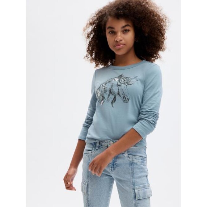 Dětské tričko s potiskem Modrá, XS