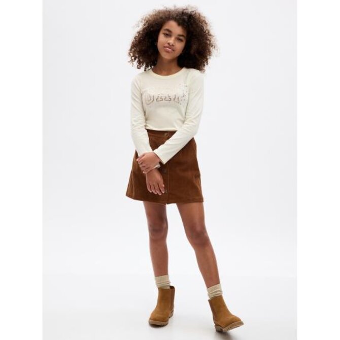 Dětské tričko s logem Béžová, XS