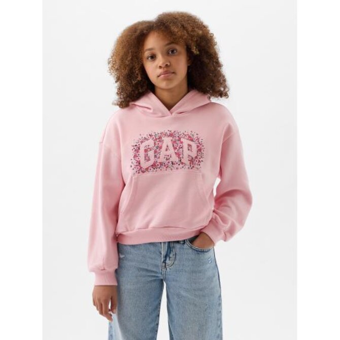 Dětská mikina s logem Růžová, XXL