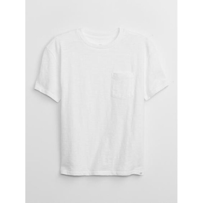 Dětské tričko s kapsičkou Bílá, M