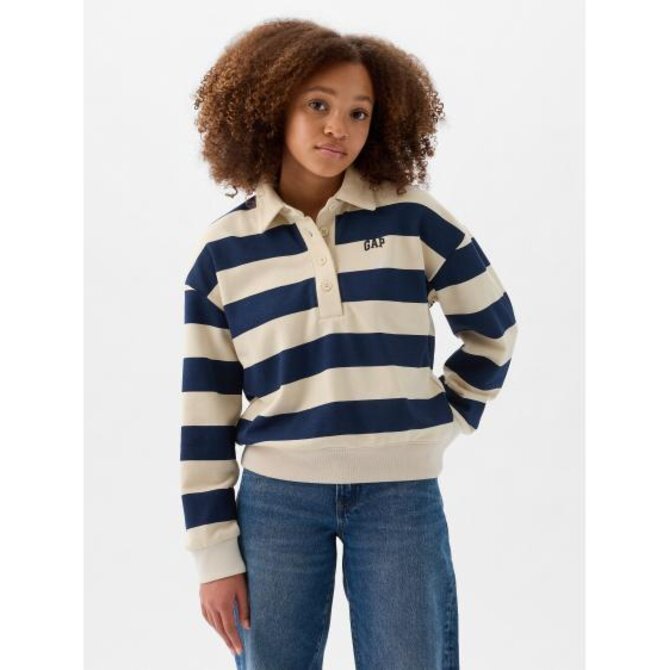 Dětská mikina s límečkem Modrá, S