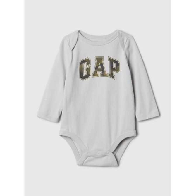 Baby body s logem Bílá, 3-6M