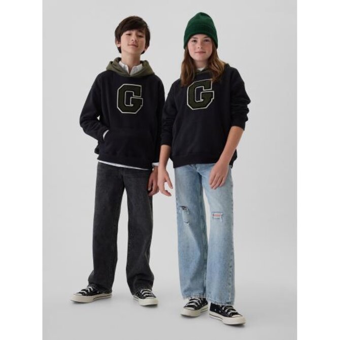 Dětská mikina s kapucí Unisex Černá, S