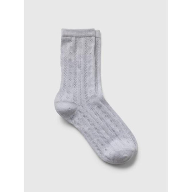 Ponožky s metalickou nití, 1 pár Bílá, onesize