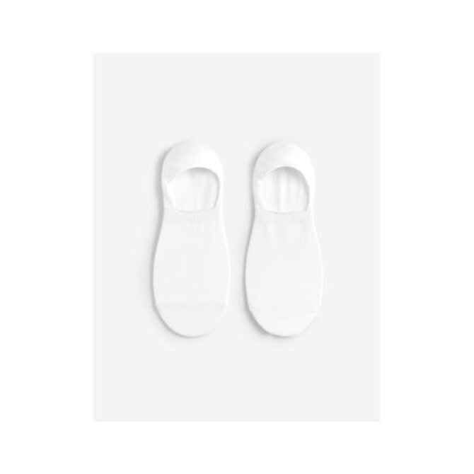Neviditelné ponožky Misible z bavlny Supima® Bílá ON Bílá, tu