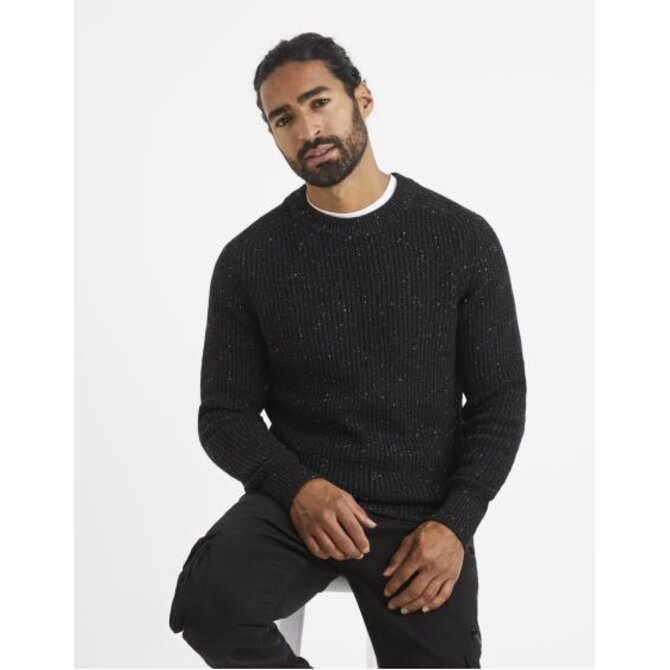 Pletený svetr Venepsey s nopky Černá, S