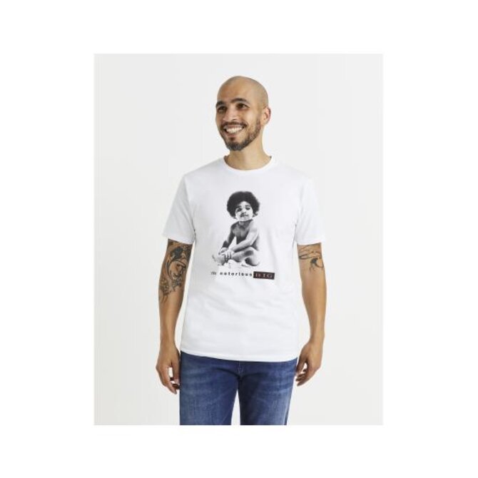 Tričko The Notorious B.I.G Bílá, S