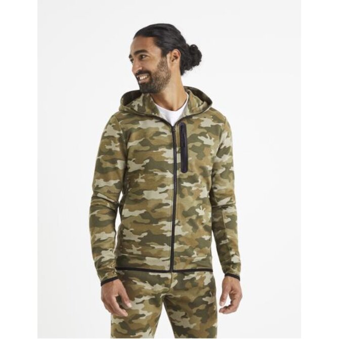 Maskáčová mikina Veyoke Khaki, S