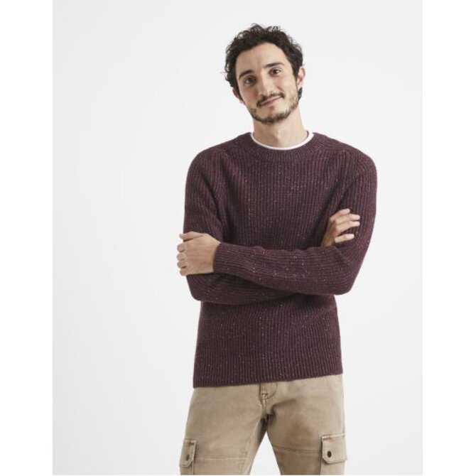 Pletený svetr Venepsey s nopky Červená, S