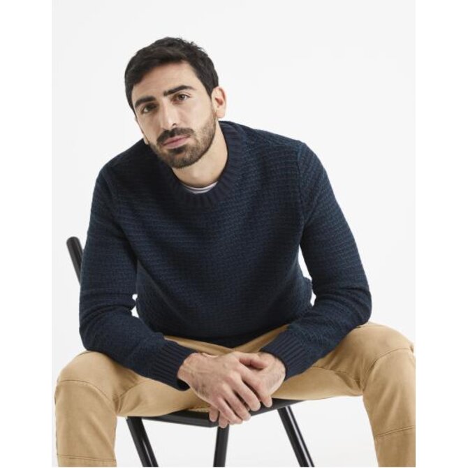 Svetr Vecountry se vzorem Modrá, S