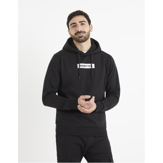 Mikina Vetype s kapucí Černá, S