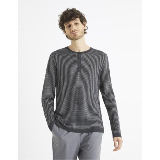 Pruhované tričko Bestripe Šedá, S