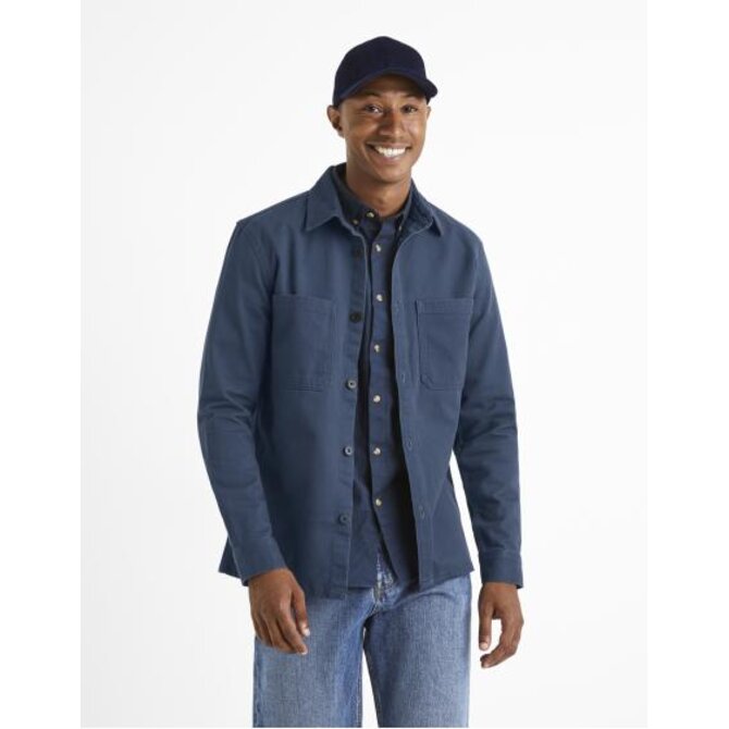 Svrchní košile kepr Camone Modrá, S