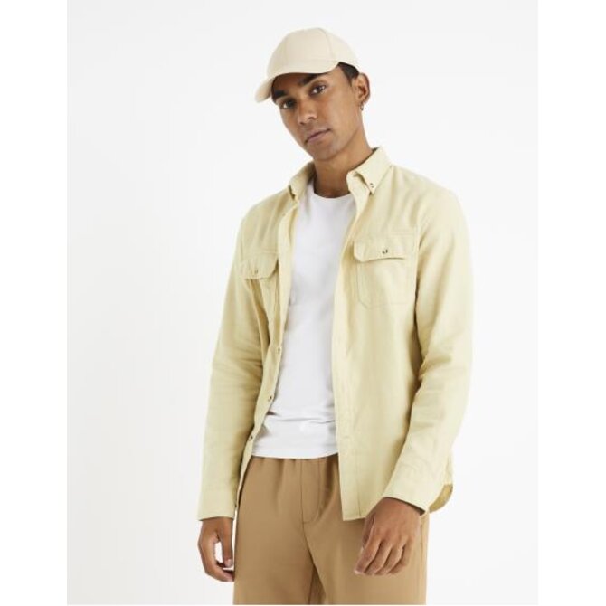 Flanelová košile Caoflacko Béžová, S