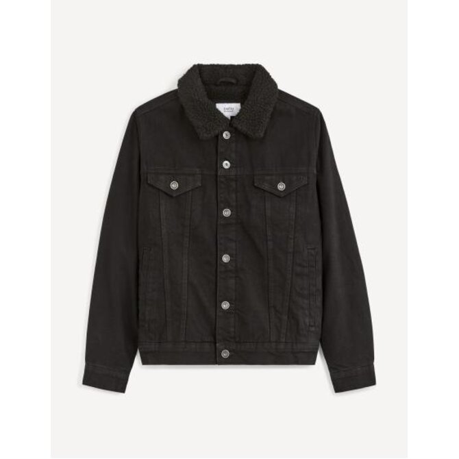 Džínová bunda sherpa Cudensherp Černá, S