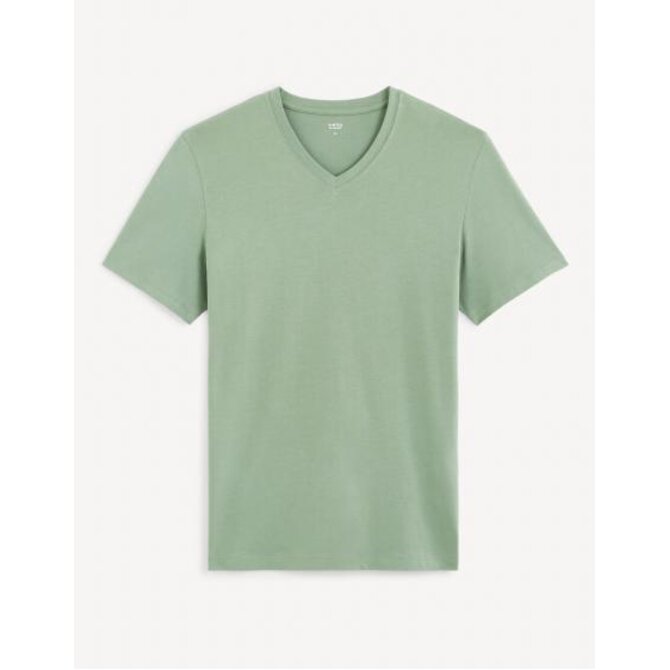 Bavlněné tričko Debasev Zelená, S