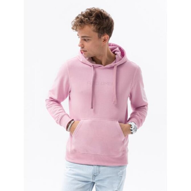 Pánská mikina s potiskem STEVEN růžová Růžová, XL