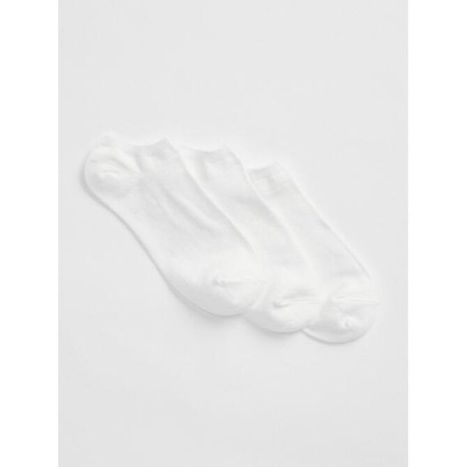 Ponožky basic, 3 páry Bílá, onesize