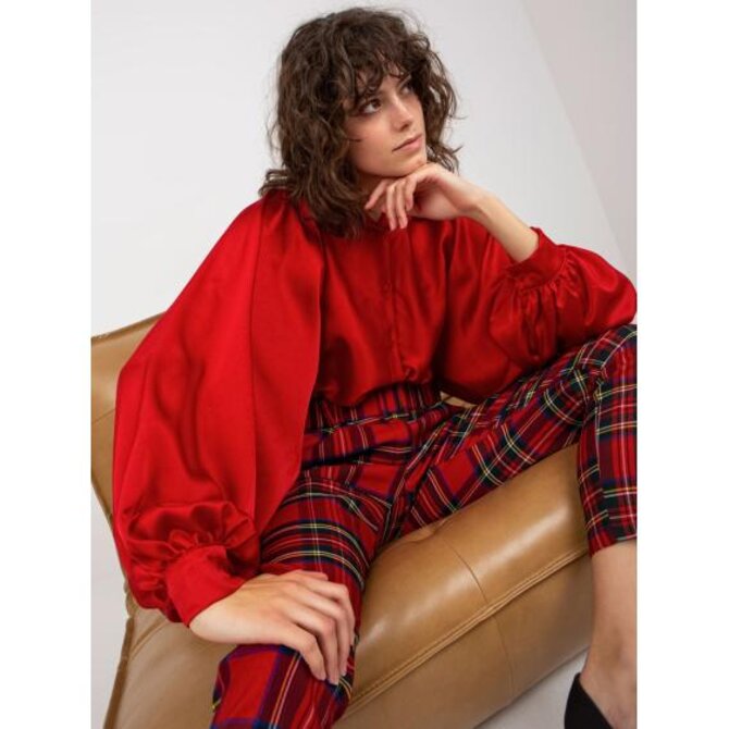 Dámská košile se širokými rukávy BELDA červená Červená, Univerzální