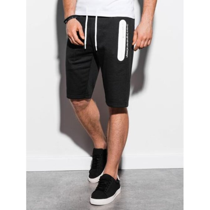 Pánské teplákové kraťasy SOLLY černé Černá, XXL