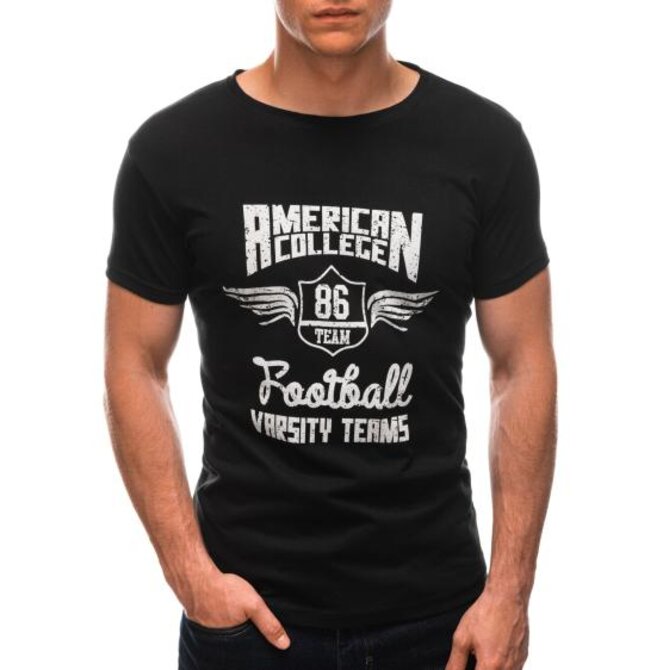 Pánské tričko SAMSON černé Černá, XXL