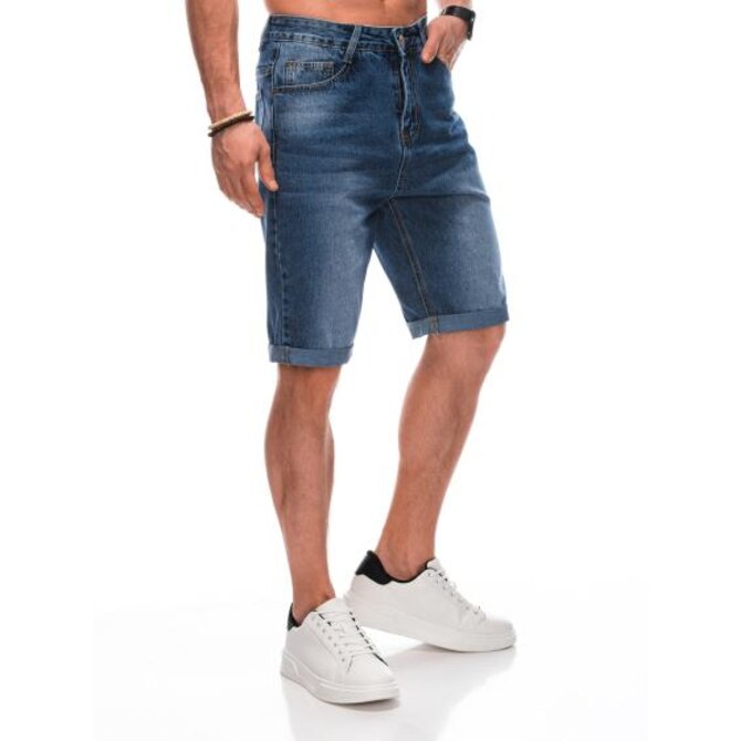 Pánské džínové šortky W478 modré Modrá, 29