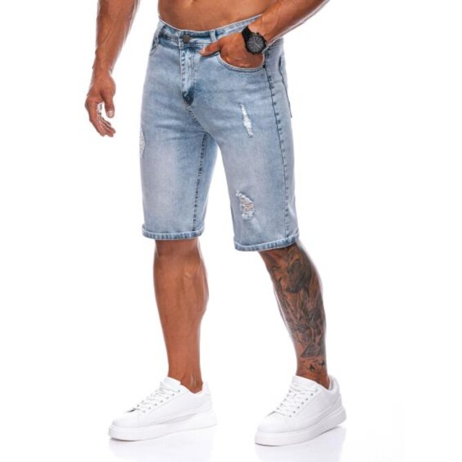 Pánské džínové krátké šortky 517W světle modré Černá, 29