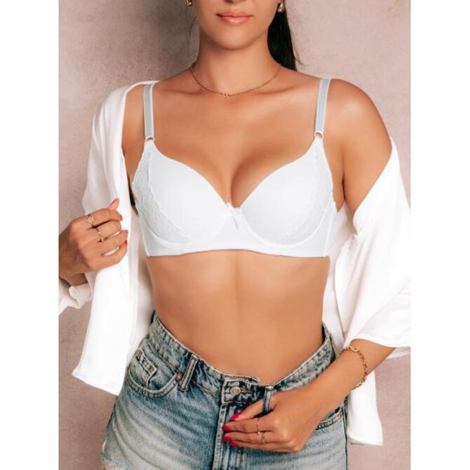 Push-up podprsenka ULR383 bílá Bílá, 40/90C