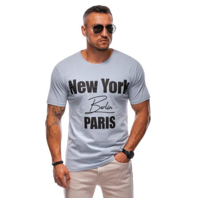 Pánské tričko S2004 šedé Šedá, M