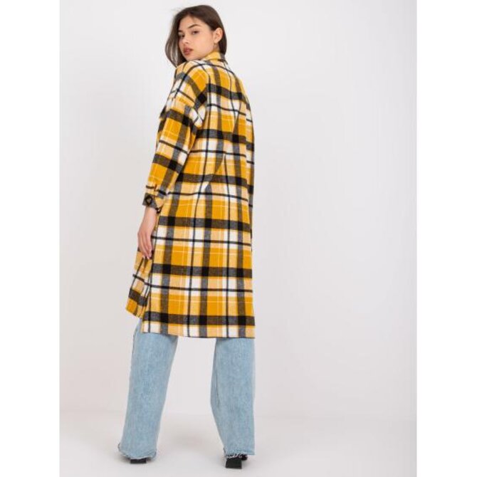 Dámské tričko dlouhé volné ORINA žlutočerné Vícebarevný, Univerzální