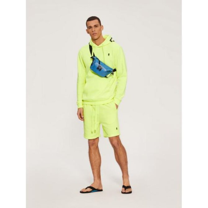 Pánské šortky CLTN SH 0122 W456 - neonově žluté Šedá, M