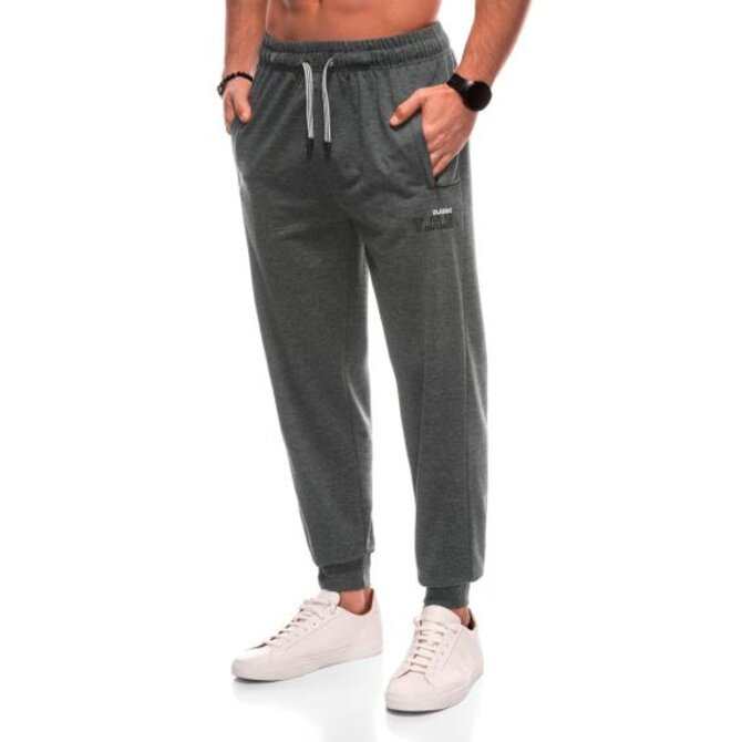 Pánské tepláky P1506 - šedé Šedá, XXL