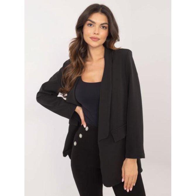 Černá dámská bunda s dlouhým rukávem Černá, Univerzální