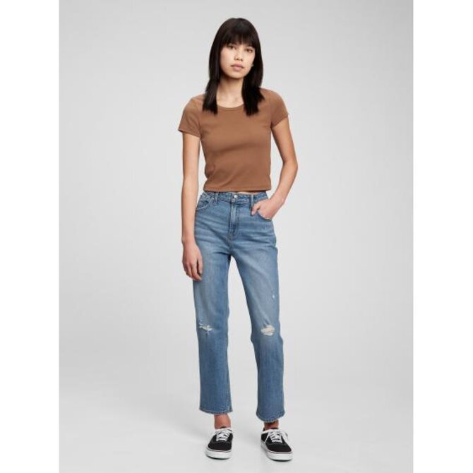 Teen džíny girlfriend high rise Modrá, 10