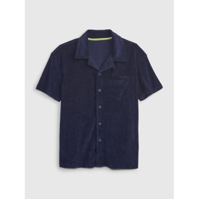 Dětská košile s rozhalenkou Modrá, L