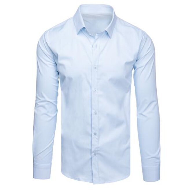 Pánská elegantní košile modrá Světle modrá, XL