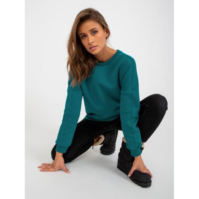 Dámská mikina s kulatým výstřihem DORIS modrá Mořská, Univerzální