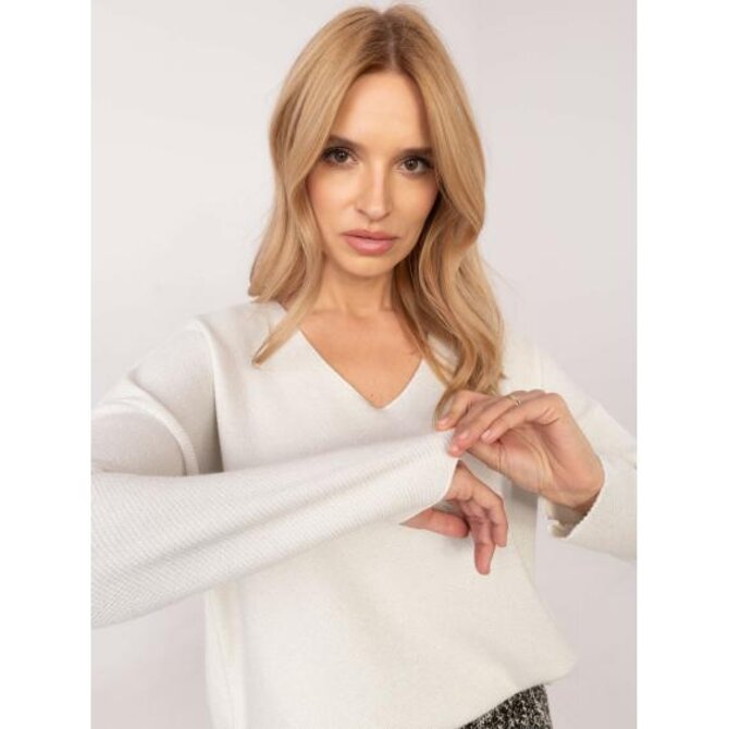 Ecru oversize svetr s třpytivými nitkami Ecru, Univerzální