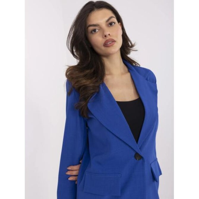 Kobaltová elegantní bunda od kostýmu Modrá, S