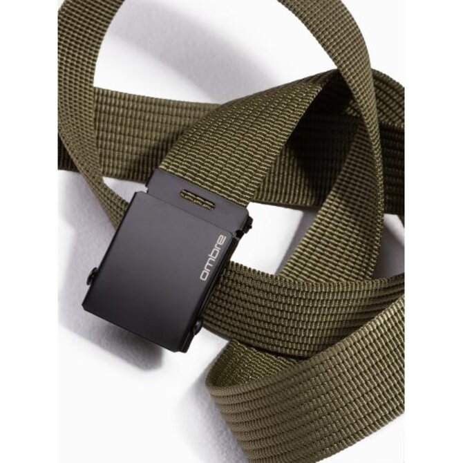 Pánský žíněný pás WILLIE zelený Zelená, Univerzální, Univerzální cm