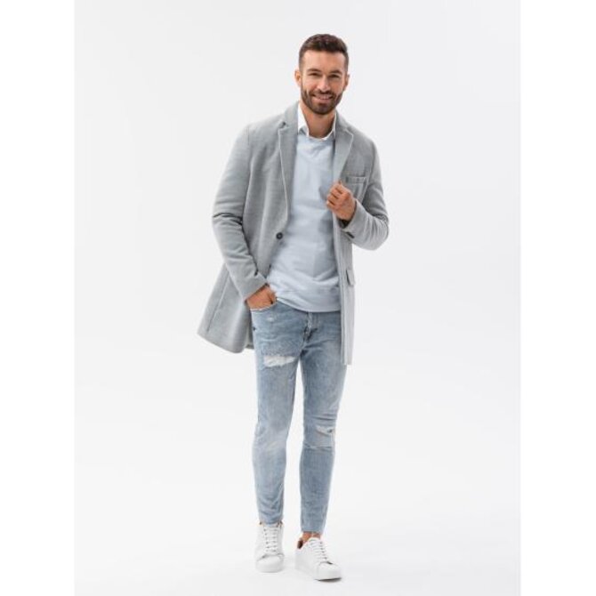 Pánský kabát JOSHUA šedý Šedá, XXL