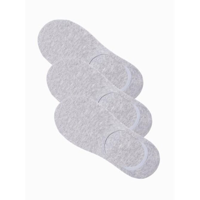 Pánské ponožky LEESA šedé 3-pack Šedá, Univerzální