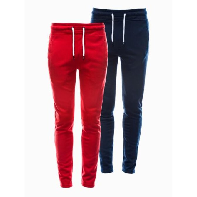 Pánské tepláky - mix 2-pack SELBY Červená, XL